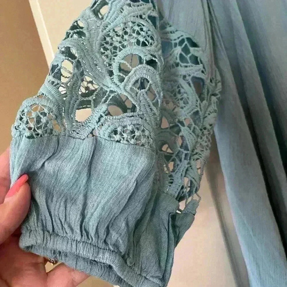 NWT Pink Blush Brand light Teal Tunic Dress With Pockets Maternity Women’s M - Picture 2 of 11